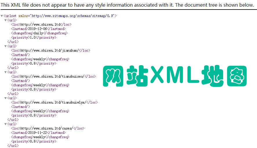 網站不怎麽收錄看看你的網站有沒有XML地圖